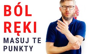 Ból ręki  nadgarstka  punkty spustowe w prostowniku palców  dr n med Marcin Wytrążek [upl. by Airyt]