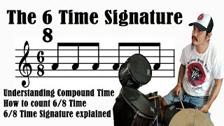 68 TIME SIGNATURE  COMPOUND TIME SIGNATURE  HOW TO COUNT 68 UNDERSTANDING 68 TIME EXPLAINED [upl. by Aihseym802]