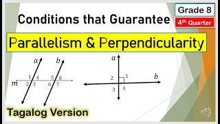 Tagalog Conditions that Guarantee Parallelism and Perpendicularity Mathematics8 Fourthquarter [upl. by Avahc]