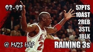 Michael Jordan Highlights vs Bullets 19921223  57pts 10ast Who says he cant hit 3s [upl. by Allimrac]