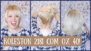 PINTANDO O CABELO COM KOLESTON 1281 MAIS OX 40 [upl. by Weikert]