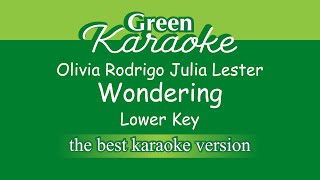 Olivia Rodrigo Julia Lester  Wondering Male Karaoke [upl. by Valdemar453]