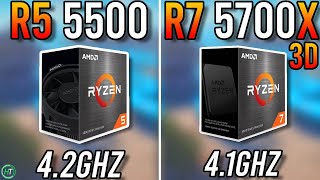 Ryzen 5 5500 vs Ryzen 7 5700X3D  Good Upgrade [upl. by Leseil27]