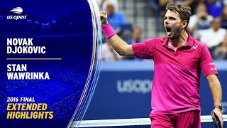 Novak Djokovic vs Stan Wawrinka Extended Highlights  2016 US Open Final [upl. by Namwob747]