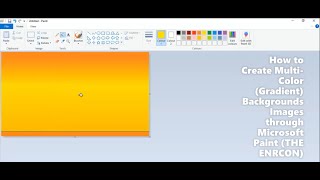 How to Create Multi Color Gradient Backgrounds Images through Microsoft Paint [upl. by Einehpets775]