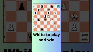 White to play and win chess chesspuzzles [upl. by Scheck]