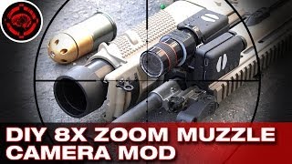 DIY Build an 8X Zoom Muzzle Camera  Shooting Mobius Action Cams [upl. by Adoc]