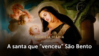 Homilia Diária  A santa que “venceu” São Bento Memória de Santa Escolástica Virgem [upl. by Atikal]