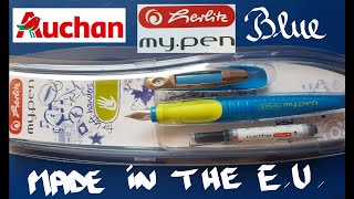 HERLITZ My Pen Blue Fountain Pen Review [upl. by Fanechka]