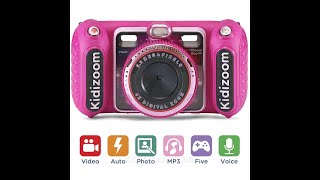 Обзор камеры VTech KidiZoom Duo DX Digital Selfie Camera with MP3 Player Pink [upl. by Ambros]