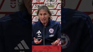 ‘A los muchachos que les toque jugar representan al país son los mejores’  Ricardo Gareca chile [upl. by Atekihc480]