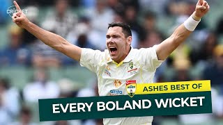 Best of the 202122 Ashes Every Scott Boland wicket  KFC Top Ashes Deliveries [upl. by Tlaw]