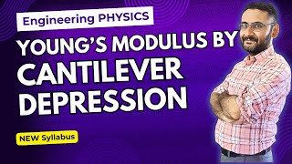 Depression of Cantilever  Youngs Modulus  Bending of Cantilever  Btech  BSc  Physics  JEE [upl. by Halle]