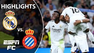 🔥 MBAPPE SCORES 🔥 Real Madrid vs Espanyol  LALIGA Highlights  ESPN FC [upl. by Yrahca]