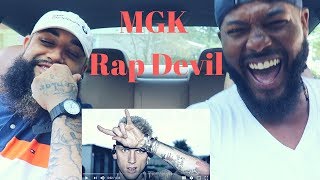 Machine Gun Kelly quotRap Devilquot Eminem Diss  REACTION [upl. by Rankin]