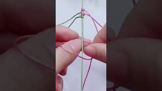 Making bracelet with string  Easy yarn bracelet for beginner bracelet tutorial yanuelle [upl. by Atinnod799]