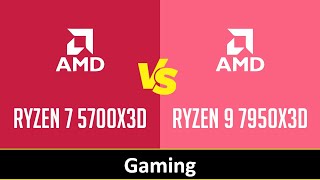 RYZEN 7 5700X3D vs RYZEN 9 7950X3D [upl. by Faden]