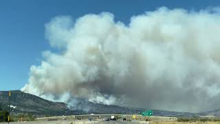 Smoke from the Davis fire near Reno Nevada 2024 September￼ [upl. by Barbette365]