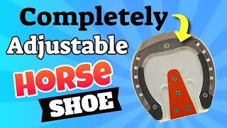 A completely adjustable horseshoe system for laminitis recovery and hoof restoration [upl. by Nomor434]