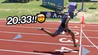 16YearOld Drops 2033 200m National Record [upl. by Pentheam]