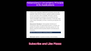 Heisenbergs Uncertainty Principle exams most important conceptual Question [upl. by Bunder]