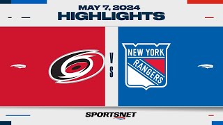 NHL Game 2 Highlights  Hurricanes vs Rangers  May 7 2024 [upl. by Utham216]