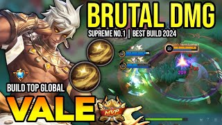 VALE BEST BUILD 2024  BUILD TOP GLOBAL VALE GAMEPLAY  MOBILE LEGENDS ✓ [upl. by Norag]