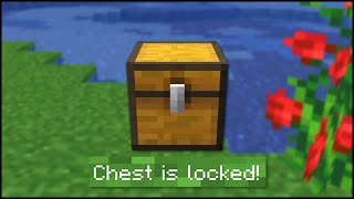 Minecraft  How To Lock Chests [upl. by Meador]