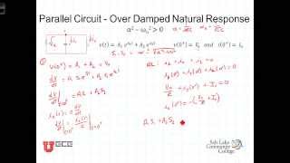 L8 2 1Overdamped Parallel Natural Response [upl. by Cirederf]