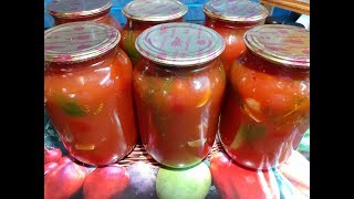 Помидоры в Собственном Соку на Зиму Помидоры в Томате Canning Tomatoes in Their Own Juice Вкуснота [upl. by Siuqaj]