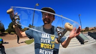 CRYSTAL CLEAR ACRYLIC SKATEBOARD  YOU MAKE IT WE SKATE IT EP 44 [upl. by Nessnaj]