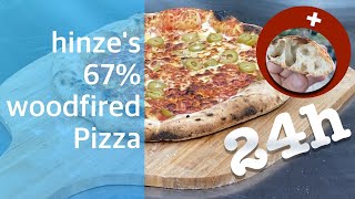 Hinze‘s woodfired 67 Pizza  24h dough preperation  BONUS Stoneoven baked bread [upl. by Trout]