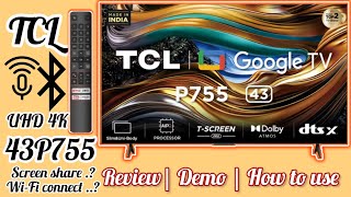 TCL 43” UK UHD 43P755 ANDROID GOOGLE SMART LED TV REVIEW 2024  HOW TO SETUP NEW LED TV tcl ledtv [upl. by Noram286]