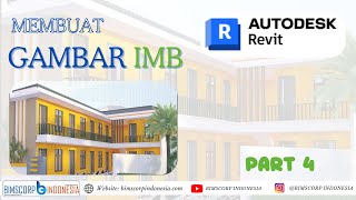 Project Membuat Gambar IMB Penginapan 2 Lantai di AUTODESK REVIT  PART 4  BIMSCORP INDONESIA [upl. by Tnerb]