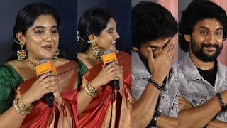 Nivetha Thomas Superb Words About Nani  35 Chinna Katha Kaadu Pre Release Event  Daily Culture [upl. by Dora22]