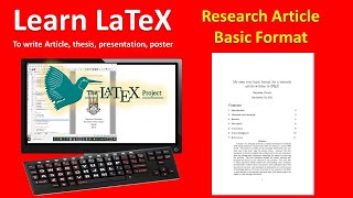 Latex Tutorial Write a wellformatted research article using LaTeX  on computer or android phone [upl. by Williamsen]