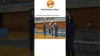 Tanaka with his future wife 😍 and with others 👽 anime haikyuu tanaka animeclips [upl. by Aienahs390]