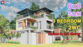 Small House Design 10x10 sqm  Công Trình Đã Thi Công Mẫu Nhà Đẹp Nhỏ và Hiện Đại  Thắng Phạm [upl. by Reteip]