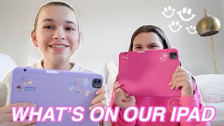 WHATS ON OUR IPAD PRO  CILLA AND MADDY [upl. by Ezekiel262]