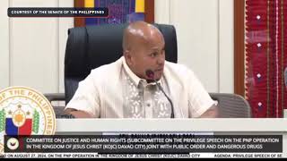 Bato Dela Rosa calls out PNPs operation in Davao manhunt for Quiboloy [upl. by Anyl]