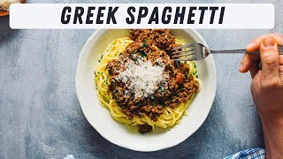 Delicious Greek Spaghetti Recipe [upl. by Euell473]