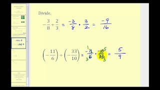 Dividing Signed Fractions [upl. by Silvers]