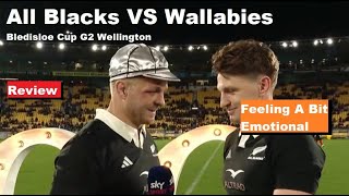 Review All Blacks VS Wallabies Bledisloe Cup 2024 G2 Wellington Reactions Analysis Recap [upl. by Innej]