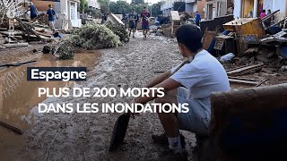 Plus de 200 morts dans les inondations en Espagne  RTBF Info [upl. by Gilda]