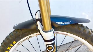 Mucky Nutz MTB Fender Installation [upl. by Ilegna934]