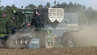 FIVE AMADAS PEANUT COMBINES PICKING PEANUTS RENTZ FAMILY FARMS 2019 PEANUT HARVESTING PT3 [upl. by Rosenblatt35]