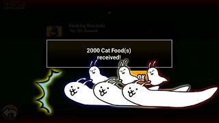 The Battle Cats  I Finally Got My 2000 Catfood Back [upl. by Esmerolda]