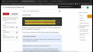 Test Network Latency Between VMs  GSP161 [upl. by Garreth737]