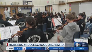 Awardwinning Hornedo Middle School Orchestra hosts final concert [upl. by Imat]