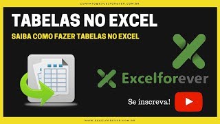 Tabelas no Excel [upl. by Hortensia]